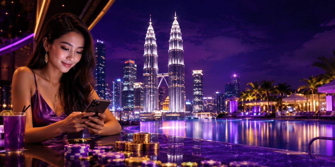 Penggunaan telefon pintar untuk akses kasino mudah alih di Kuala Lumpur